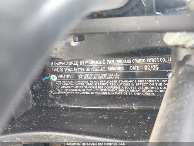 LCELE1ZF7S6001366 Cf Moto Uforce U10 Pro Highland