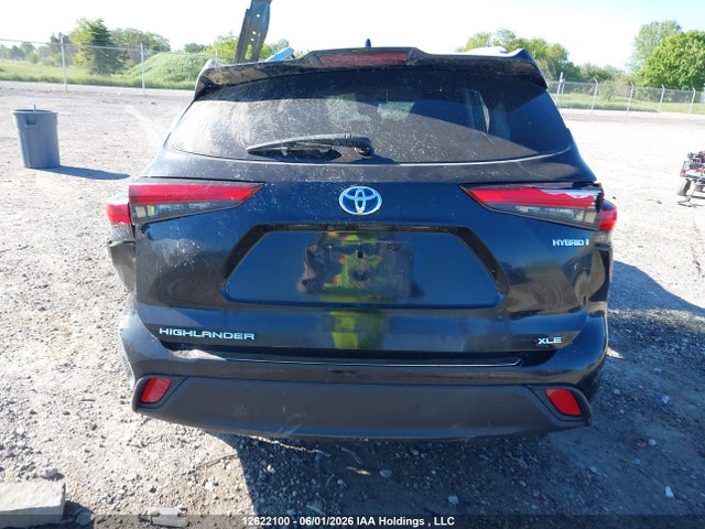 2021 Toyota Highlander Hybrid Xle მანქანა იყიდება აუქციონზე, vin: 5TDGBRCH8MS528967, აუქციონის ნომერი: 12622100