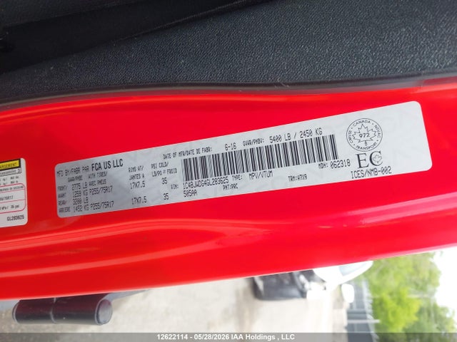 2016 Jeep Wrangler Unlimited Sport მანქანა იყიდება აუქციონზე, vin: 1C4BJWDG4GL283625, აუქციონის ნომერი: 12622114