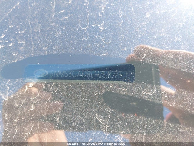 12622117 :رقم المزاد ، 5NMS3CAD8LH254093 vin ، 2020 Hyundai Santa Fe Sel/sel Plus مزاد بيع