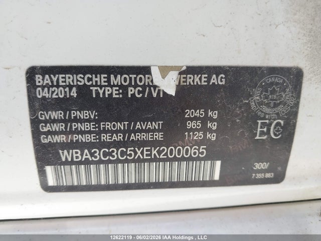WBA3C3C5XEK200065 BMW 320i Xdrive
