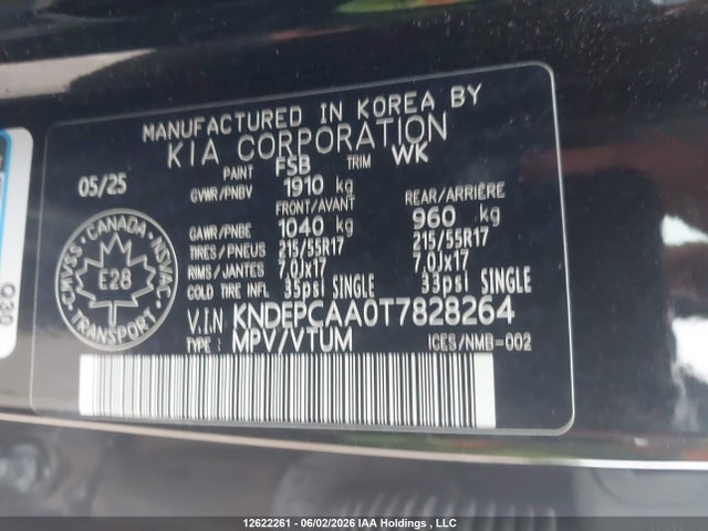 KNDEPCAA0T7828264 KIA Seltos Lx