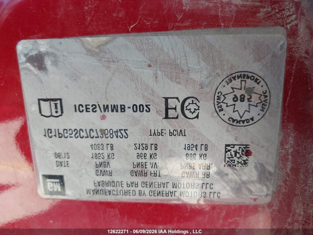 Aukcja sprzedaży 2012 Chevrolet Cruze Lt, vin: 1G1PG5SC7C7368422, numer aukcji: 12622271