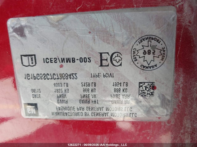 Aukcja sprzedaży 2012 Chevrolet Cruze Lt, vin: 1G1PG5SC7C7368422, numer aukcji: 12622271