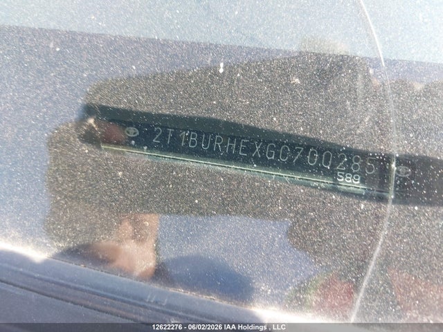 12622276 :رقم المزاد ، 2T1BURHEXGC700285 vin ، 2016 Toyota Corolla L/le/le Pls/prm/s/s Pls مزاد بيع