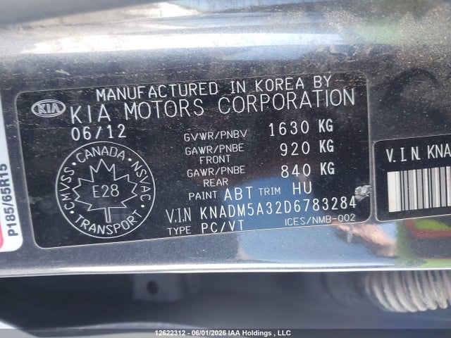 Продаж на аукціоні авто 2013 Kia Rio Lx, vin: KNADM5A32D6783284, номер лоту: 12622312