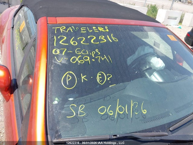 Продажа на аукционе авто 2007 Mitsubishi Eclipse Spyder Gs, vin: 4A3AL25F27E069741, номер лота: 12622316