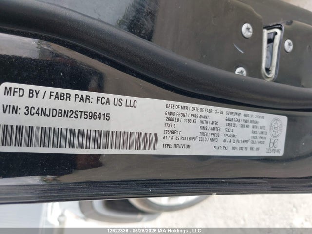 Продаж на аукціоні авто 2025 Jeep Compass Latitude, vin: 3C4NJDBN2ST596415, номер лоту: 12622336
