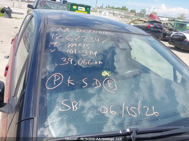 12622347 :رقم المزاد ، VNKKTUD30KA101314 vin ، 2019 Toyota Yaris L/le/se مزاد بيع