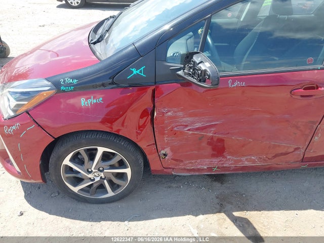 12622347 :رقم المزاد ، VNKKTUD30KA101314 vin ، 2019 Toyota Yaris L/le/se مزاد بيع