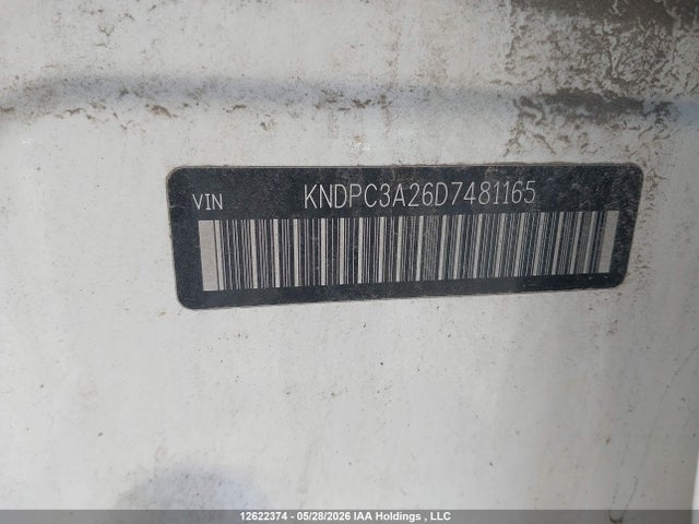 12622374 :رقم المزاد ، KNDPC3A26D7481165 vin ، 2013 Kia Sportage Ex مزاد بيع