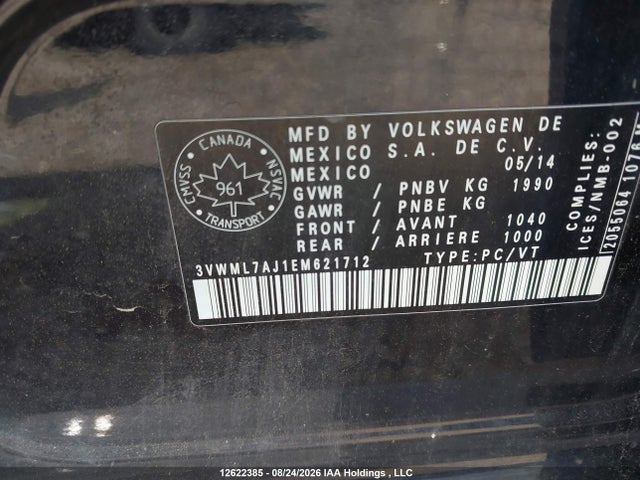 3VWML7AJ1EM621712 Volkswagen Golf 2.0 Tdi Comfortline/2.0 Tdi Highline/2.0 Tdi Trendline/2.0 Tdi Wolfsburg Edition
