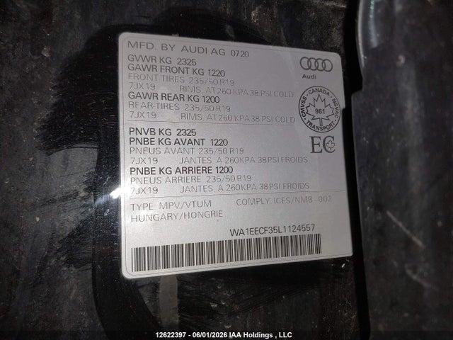 Audi Q3 Premium Plus S-line 2020 WA1EECF35L1124557 Image 9
