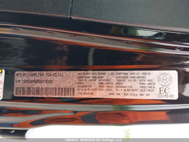 Aukcja sprzedaży 2024 Jeep Wrangler 4xe 4-door Sahara, vin: 1C4RJXP64RW112155, numer aukcji: 12622416