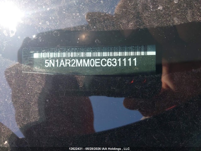 Продаж на аукціоні авто 2014 Nissan Pathfinder Platinum/s/sl/sv, vin: 5N1AR2MM0EC631111, номер лоту: 12622431
