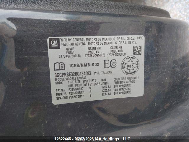 2011 Chevrolet Silverado 1500 Lt მანქანა იყიდება აუქციონზე, vin: 3GCPKSE32BG134093, აუქციონის ნომერი: 12622446