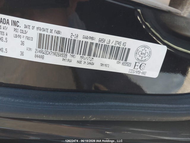 Продажа на аукционе авто 2010 Volkswagen Routan Se, vin: 2V4RW3DX7AR260939, номер лота: 12622474