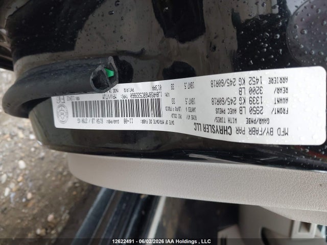 12622491 :رقم المزاد ، 1J8HR58M68C522860 vin ، 2008 Jeep Grand Cherokee Limited مزاد بيع
