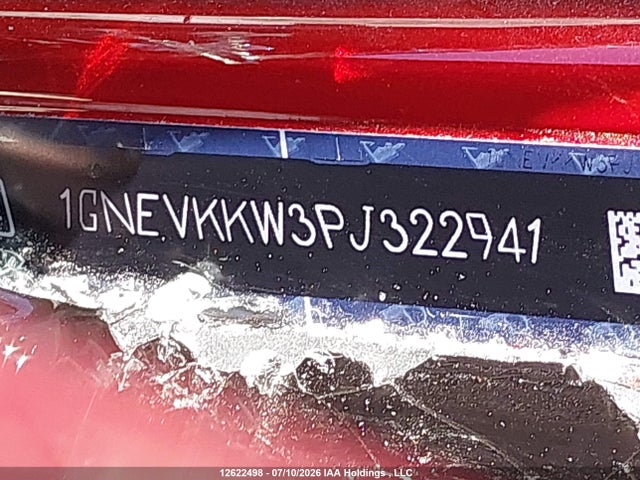12622498 :رقم المزاد ، 1GNEVKKW3PJ322941 vin ، 2023 Chevrolet Traverse Premier مزاد بيع