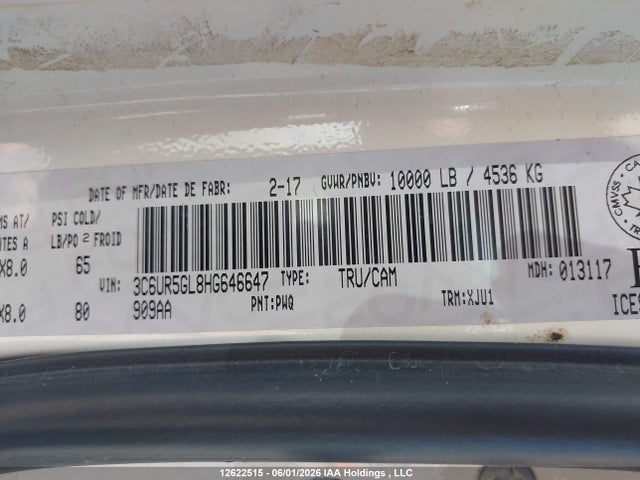 RAM 2500 Longhorn 2017 3C6UR5GL8HG646647 Image 9