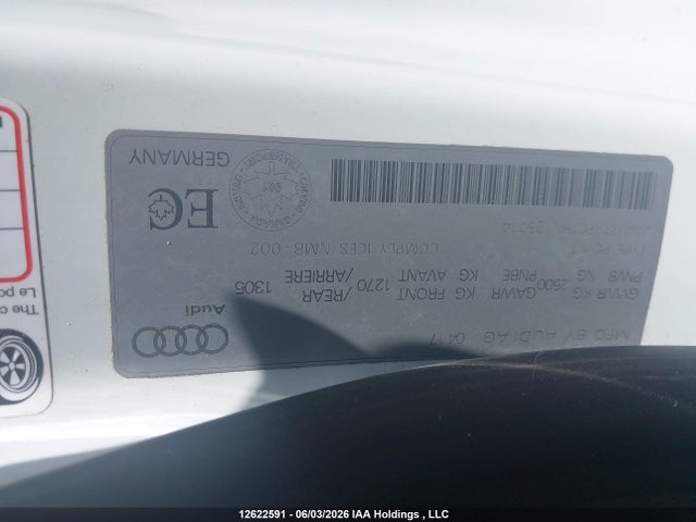 Продаж на аукціоні авто 2017 Audi A7 Quattro Prog/technik S Ln, vin: WAU32AFC1HN125714, номер лоту: 12622591