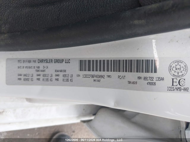 Chrysler 200 2015 1C3CCCFB6FN530942 Image 9