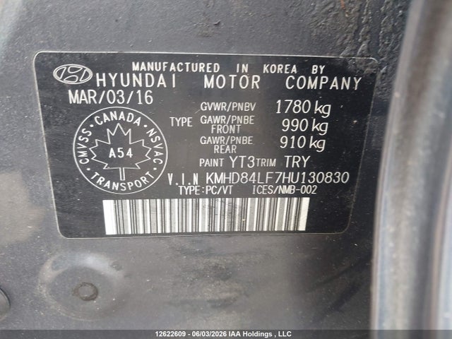 Продаж на аукціоні авто 2017 Hyundai Elantra Se/value/limited, vin: KMHD84LF7HU130830, номер лоту: 12622609