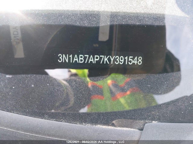2019 Nissan Sentra S/sv/sr/sl მანქანა იყიდება აუქციონზე, vin: 3N1AB7AP7KY391548, აუქციონის ნომერი: 12622621