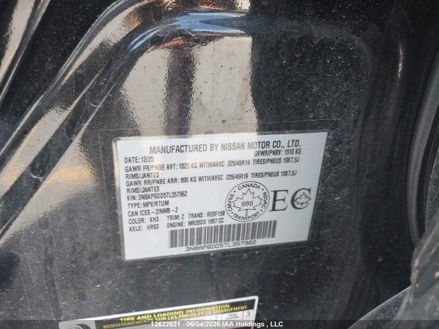 Продаж на аукціоні авто 2026 Nissan Kicks Sr Awd Cvt, vin: 3N8AP6DD5TL357962, номер лоту: 12622631
