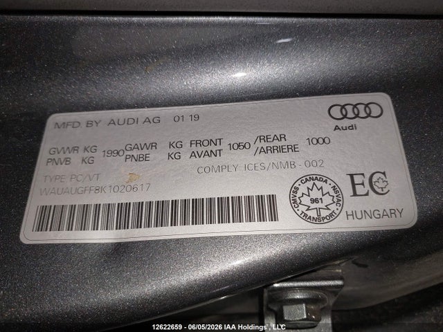 Audi A3 40 Komfort 2019 WAUAUGFF8K1020617 Image 19