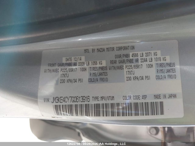 Mazda Cx-5 Touring 2016 JM3KE4CY7G0613916 Image 9