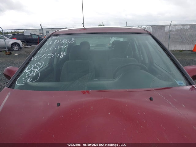 2005 Honda Civic Lx-g მანქანა იყიდება აუქციონზე, vin: 2HGES16645H019558, აუქციონის ნომერი: 12622808