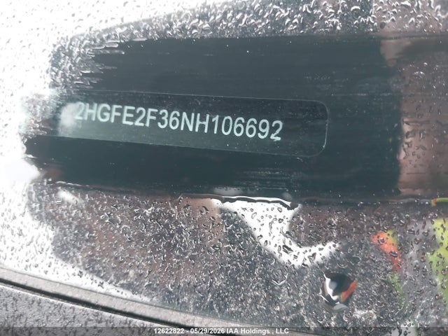 Продажа на аукционе авто 2022 Honda Civic Ex, vin: 2HGFE2F36NH106692, номер лота: 12622822
