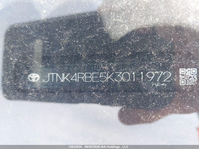 12622824 :رقم المزاد ، JTNK4RBE5K3011972 vin ، 2019 Toyota Corolla Se/xse مزاد بيع