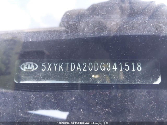 2013 Kia Sorento Lx V6 მანქანა იყიდება აუქციონზე, vin: 5XYKTDA20DG341518, აუქციონის ნომერი: 12622838