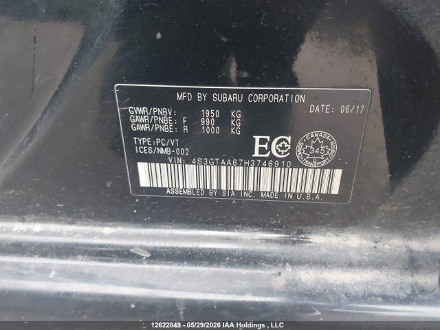 4S3GTAA67H3746910 Subaru Impreza