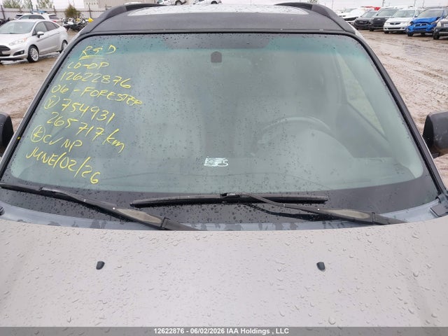 12622876 :رقم المزاد ، JF1SG65666H754931 vin ، 2006 Subaru Forester 2.5x Premium مزاد بيع