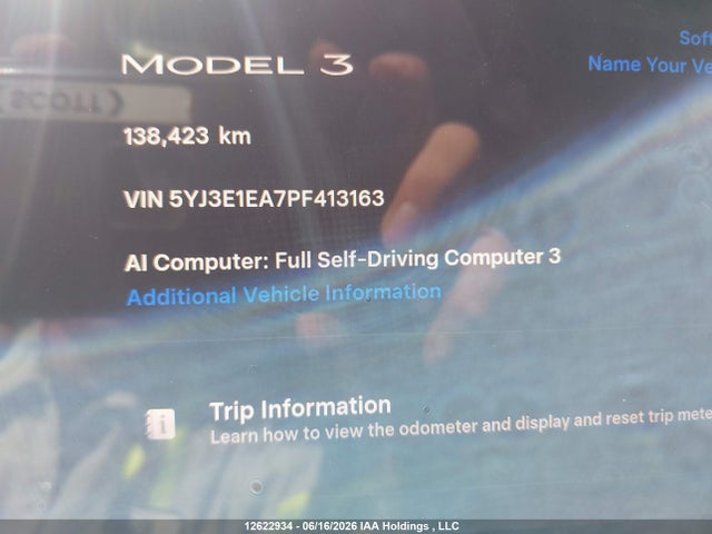Tesla Model 3 Rwd 2023 5YJ3E1EA7PF413163 Image 9