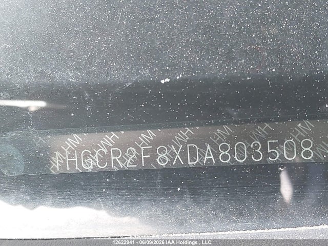 12622941 :رقم المزاد ، 1HGCR2F8XDA803508 vin ، 2013 Honda Accord Ex-l مزاد بيع