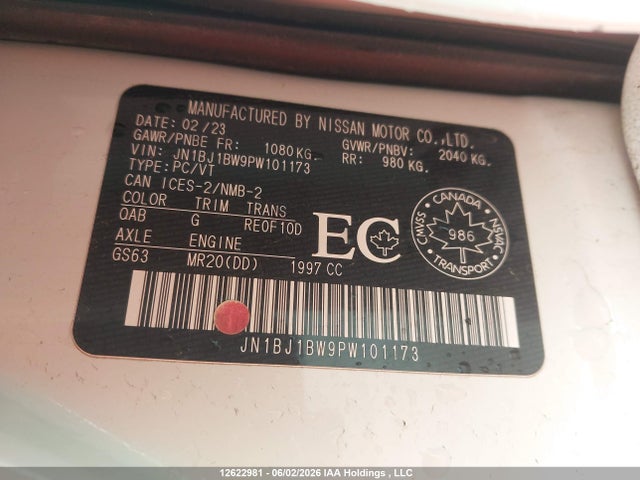 Aukcja sprzedaży 2023 Nissan Qashqai Sv, vin: JN1BJ1BW9PW101173, numer aukcji: 12622981