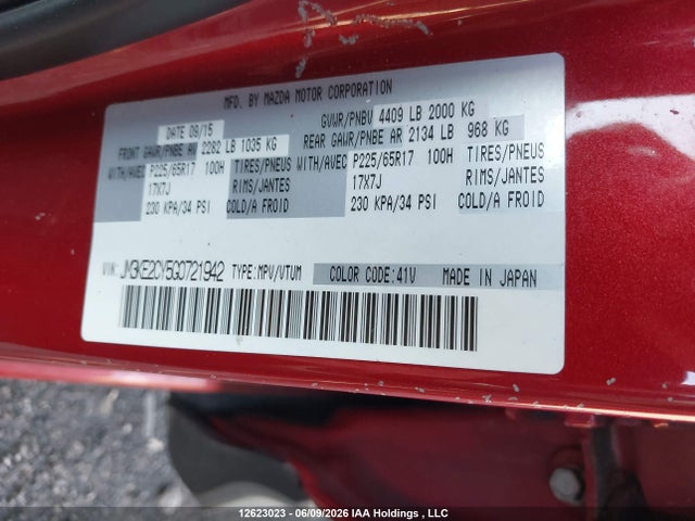 JM3KE2CY5G0721942 Mazda Cx-5 Gs