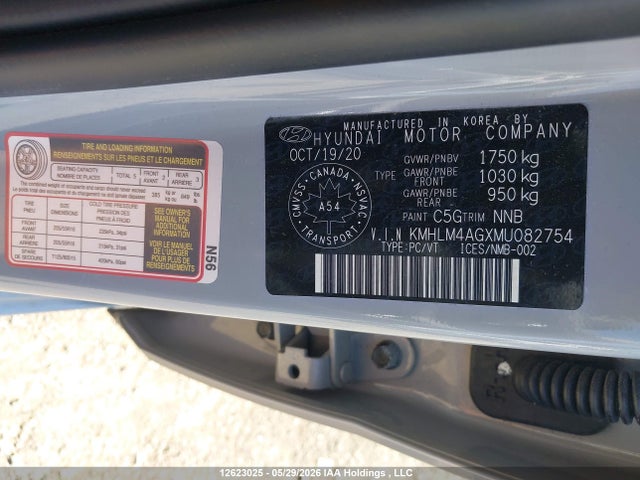2021 Hyundai Elantra Sel მანქანა იყიდება აუქციონზე, vin: KMHLM4AGXMU082754, აუქციონის ნომერი: 12623025