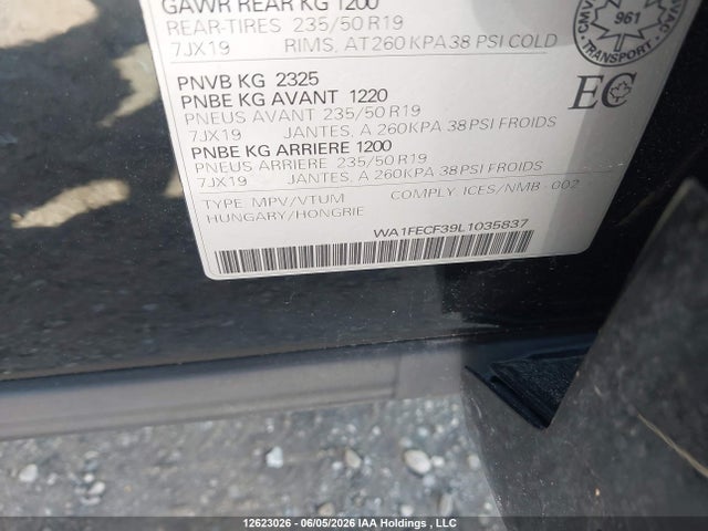 WA1FECF39L1035837 Audi Q3
