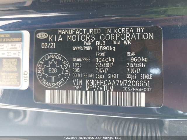 KIA Seltos Lx 2021 KNDEPCAA7M7206651 Image 19