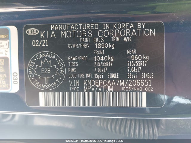 KIA Seltos Lx 2021 KNDEPCAA7M7206651 Image 9