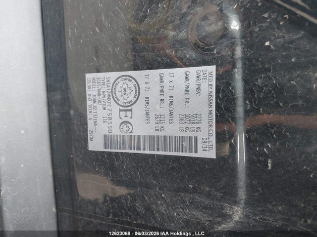 Aukcja sprzedaży 2015 Nissan Rogue S/sl/sv, vin: 5N1AT2MMXFC758550, numer aukcji: 12623068