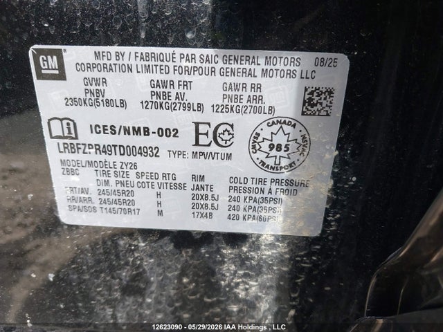 LRBFZPR49TD004932 Buick Envision Sport Touring Awd