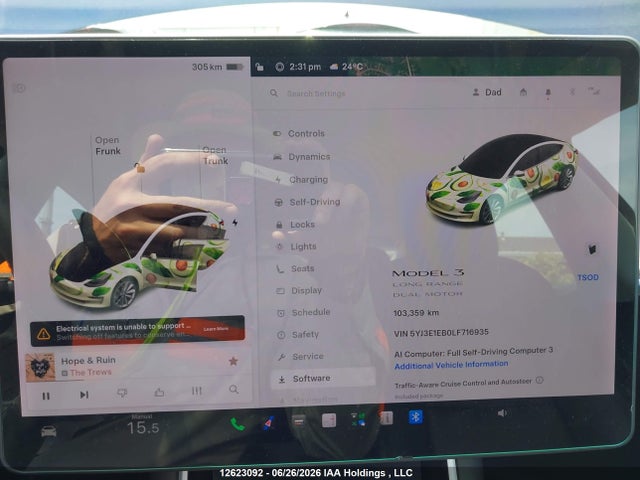 Tesla MODEL 3 2020 5YJ3E1EB0LF716935 Image 7