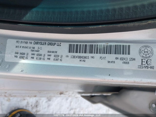 Aukcja sprzedaży 2011 Chrysler 200 Lx, vin: 1C3BC4FB8BN530615, numer aukcji: 12577178