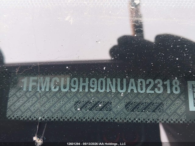 12601294 :رقم المزاد ، 1FMCU9H90NUA02318 vin ، 2022 Ford Escape Sel مزاد بيع